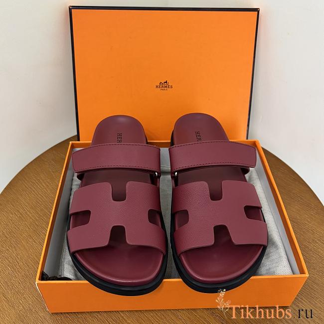 Hermes Chypre Sandal Red Wine  - 1
