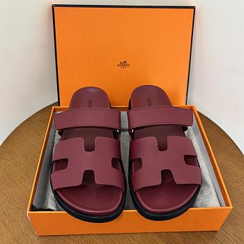 Hermes Chypre Sandal Red Wine 