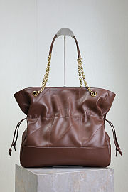 YSL Jamie 4.3 Pochon Bag Brown 35x35x10cm - 4