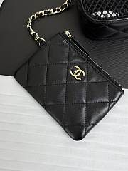 Chanel Clutch With Chain Mesh Lambskin Black 20x13x4.5cm - 3