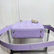 Dior Small Lady Bag Light Purple Gold 20cm (Youtuber Review) - 4