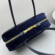 Miu Miu Beau Corduroy Top-handle Bag Blue 34x20x10cm - 6
