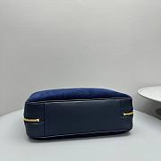 Miu Miu Beau Corduroy Top-handle Bag Blue 34x20x10cm - 2