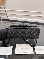 Chanel Top Handle Black Lambskin 20x6x12.5cm - 6