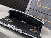 Chanel Flap Bag Sequins Black Gold 20cm - 6
