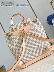Louis Vuitton LV Montsouris PM Blackpack White 30x28x18cm - 3