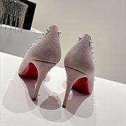 Christian Louboutin Anjalina 85 Pink Suede Heel 8.5cm - 4