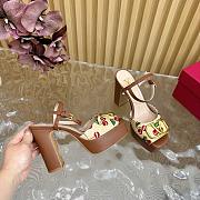 Valentino Garavani VLogo 115 Raffia-effect Platform Sandals - 2