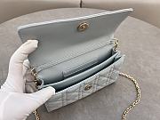 Dior Mini Miss Bag Lambskin Light Blue 21x11.5x4.5cm - 4