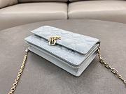 Dior Mini Miss Bag Lambskin Light Blue 21x11.5x4.5cm - 3