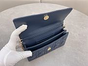 Dior Mini Miss Bag Lambskin Navy Blue 21x11.5x4.5cm - 5