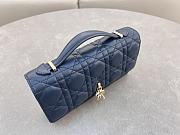 Dior Mini Miss Bag Lambskin Navy Blue 21x11.5x4.5cm - 3