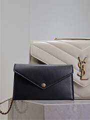 YSL Loulou Medium Matelassé Lambskin White 29x17x8cm - 2