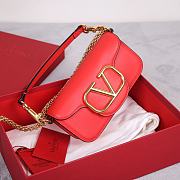 Valentino Garavani Small Loco Red Shoulder Bag 20x11x5cm - 5
