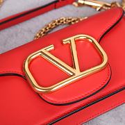 Valentino Garavani Small Loco Red Shoulder Bag 20x11x5cm - 4