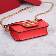 Valentino Garavani Small Loco Red Shoulder Bag 20x11x5cm - 3