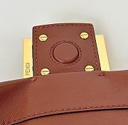 Fendi Mamma Baguette Medium Brown Leather Bag 26.5x18x8.5cm - 4