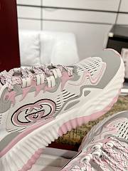 Gucci Women's Ripple Grey White Trainer Sneaker - 5