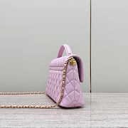 Chanel Medium Flap Bag Pink Lambskin Gold 27x16x7.5cm - 5