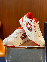 Dior Kaws B57 Dribble Low-Top Sneaker White Red - 4