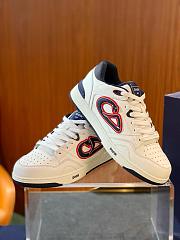 Dior Kaws B57 Dribble Low-Top Sneaker White Navy Blue - 3