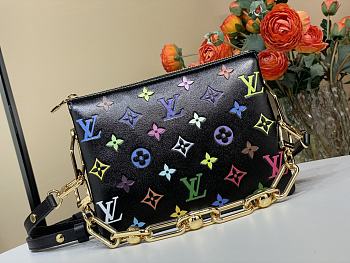 Louis Vuitton LV x TM Coussin BB Black Multicolored 21x16x7cm