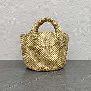 Celine Besace Triomphe Paille Beige 23x22x23cm - 5