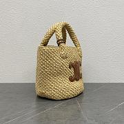Celine Besace Triomphe Paille Beige 23x22x23cm - 2
