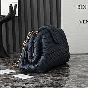 Bottega Veneta Lauren 1980 Clutch Navy Blue 31x16x11cm - 6