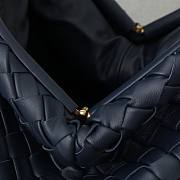Bottega Veneta Lauren 1980 Clutch Navy Blue 31x16x11cm - 5