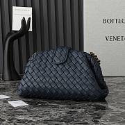 Bottega Veneta Lauren 1980 Clutch Navy Blue 31x16x11cm - 4
