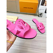 Louis Vuitton LV Isola Flat Mule Pink Sandals - 5