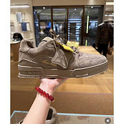Louis Vuitton LV Trainer Sneaker Brown Suede - 5