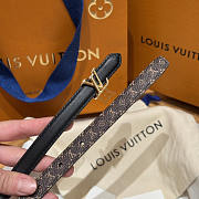 Louis Vuitton LV Women's Belt Black 1.5cm - 3