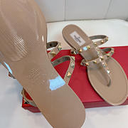 Valentino Garavani Taupe Summer Rockstud Sandals - 4