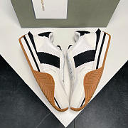 Tom Ford Suede James Sneaker Black Cream - 3