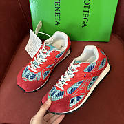 Bottega Veneta Orbit Sneaker Red  - 1