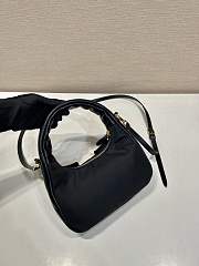 Prada Re-Nylon Nappa Leather Black Bag 22x13x7cm - 4