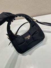 Prada Re-Nylon Nappa Leather Black Bag 22x13x7cm - 2