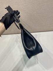 Prada Medium Leather Tote Bag Black 38x21x8cm - 2