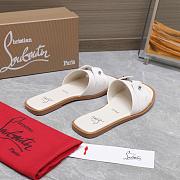 Christian Louboutin Chambelimule Mules White - 2