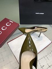 Gucci Signoria Slingback Pump Dark Green 10.5cm - 3