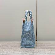Louis Vuitton LV Let Go PM Sky Blue Denim 28 x 23 x 10.5 cm - 4