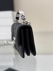 Chanel Mini Chain Top Handle Black Caviar 9.5x12.5x3.5cm - 6