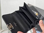 Chanel Mini Chain Top Handle Black Caviar 9.5x12.5x3.5cm - 3