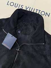 Louis Vuitton LV Monogram Debossed Suede Jacket - 3