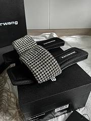 Alexander Wang Anya Crystal Flat Slide Sandals - 4