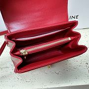 Celine Mini 16 Satinated Calfskin Red 18.5x15.5x9cm - 3