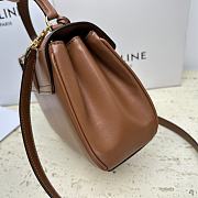 Celine Mini 16 Satinated Calfskin Brown 18.5x15.5x9cm - 4