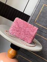 Chanel Flap Bag Pink Sequins 20cm - 4